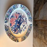 Large plate with bird motif, Stoviglierie pottery.