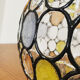 Colourful glass pendant lamp by Glashütte Limburg