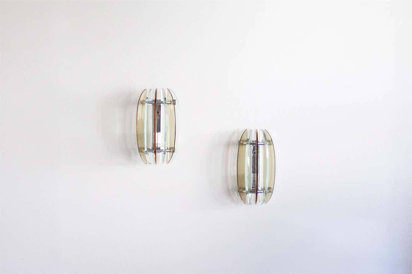 Pair of Italian Veca Sconces