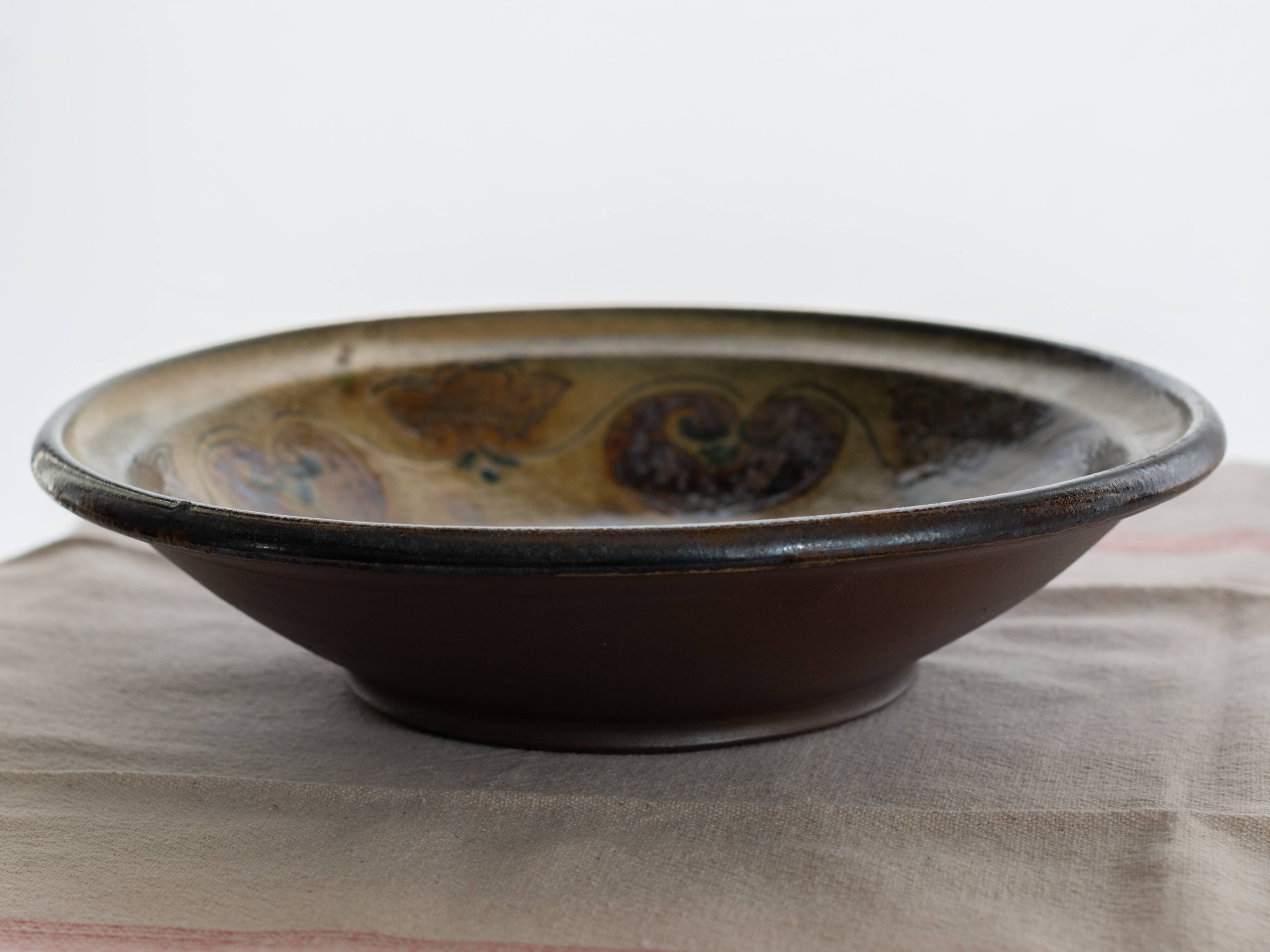 Handcrafted hollow dish with hearts pattern 1970s