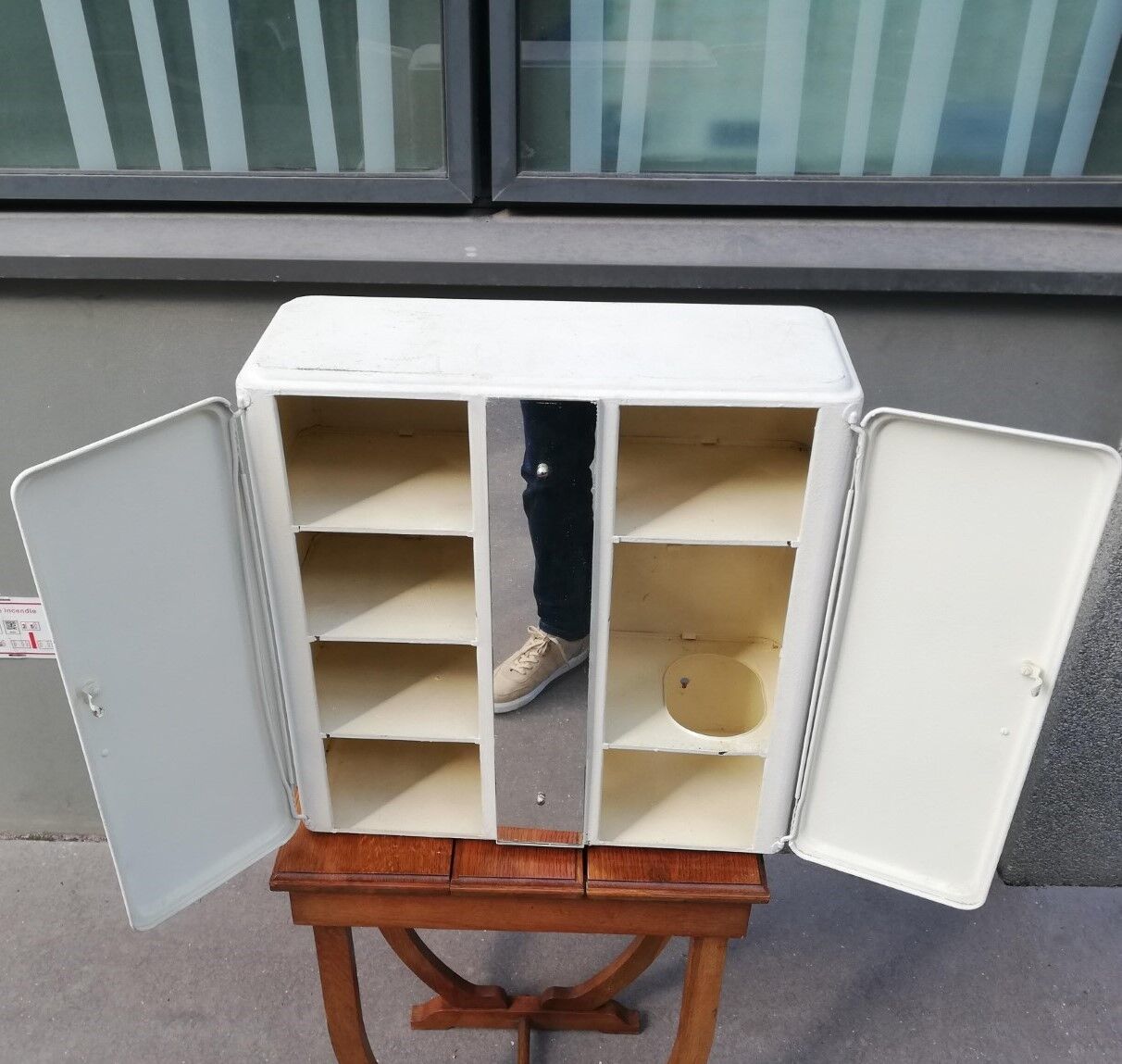 Vintage bathroom wardrobe