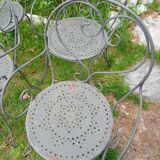 Four garden chairs