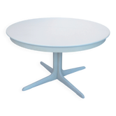 Table ronde de salle à manger extensible travail danois années 60