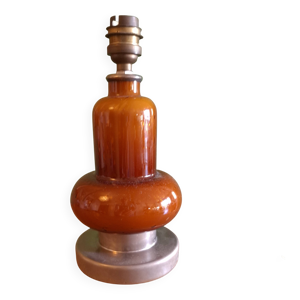 Pied de lampe en verre
