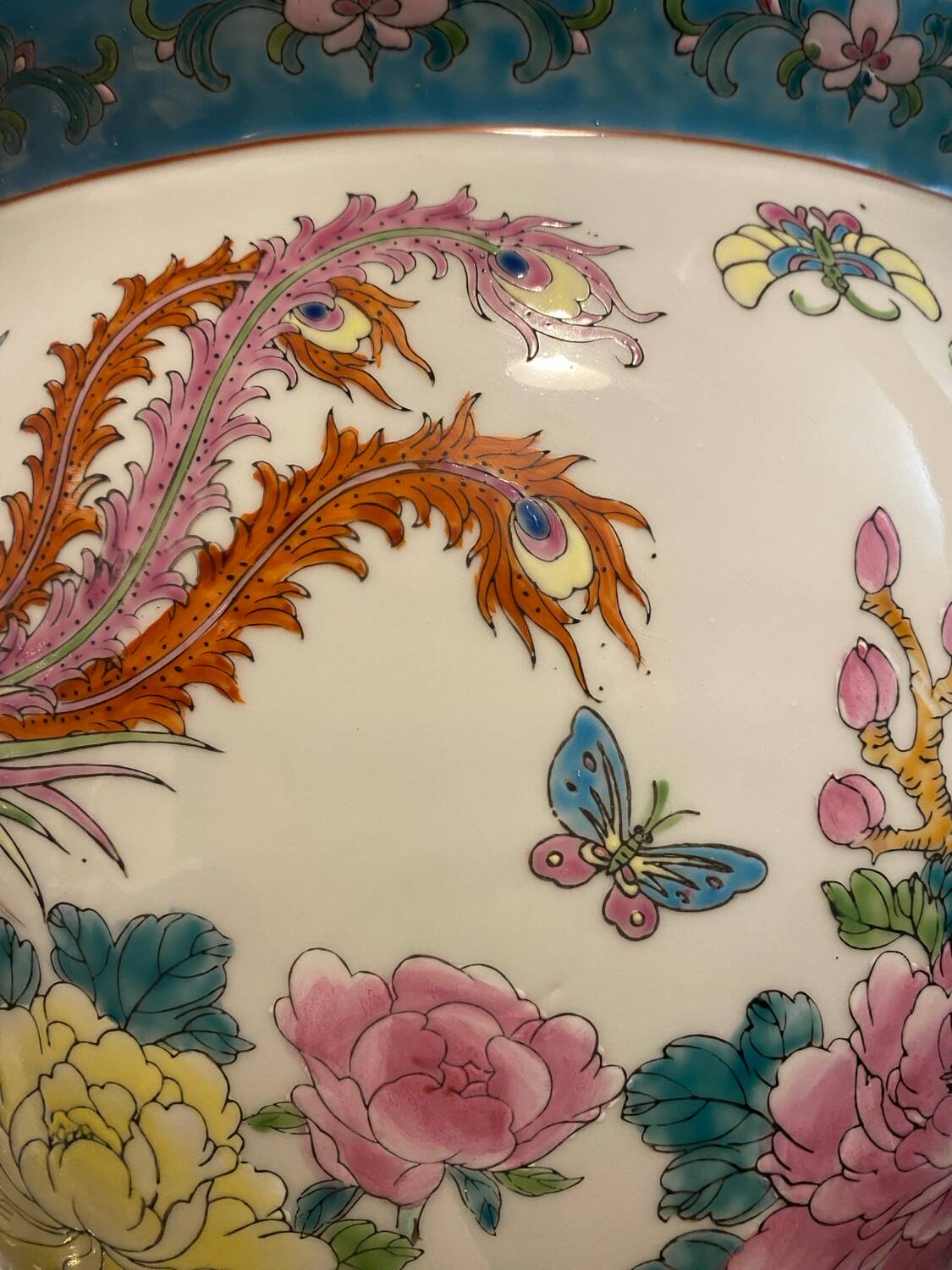 China XL Ceramic Fish Bowl Vase Pot Planter