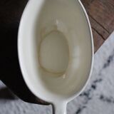 Ecru and gold earthenware sauce boat by Villeroy & Boch