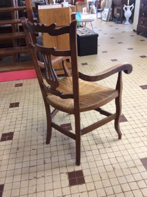 Wood and Straw armchair