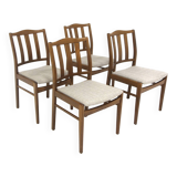4 Scandinavian beech chairs, Sweden, 1960