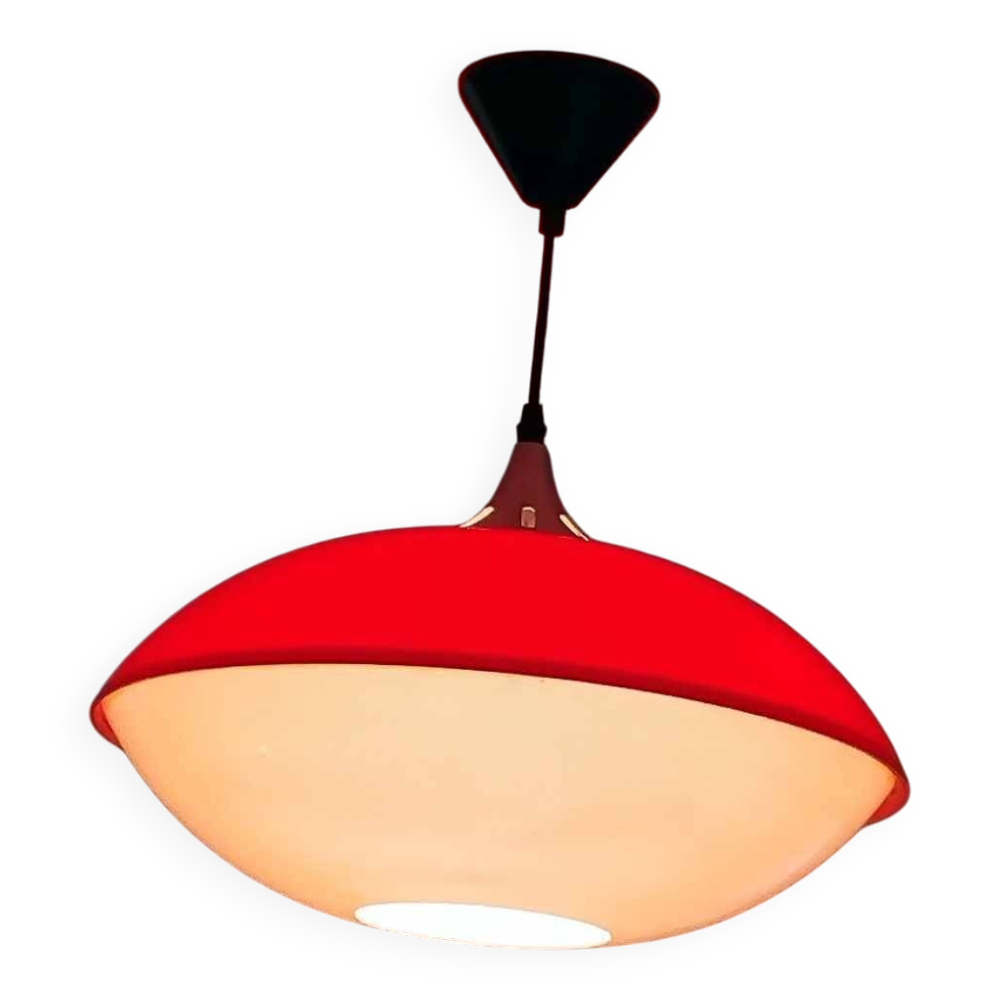 60/70 Space Age pendant light published by TEMDE LEUCHTEN in Switzerland