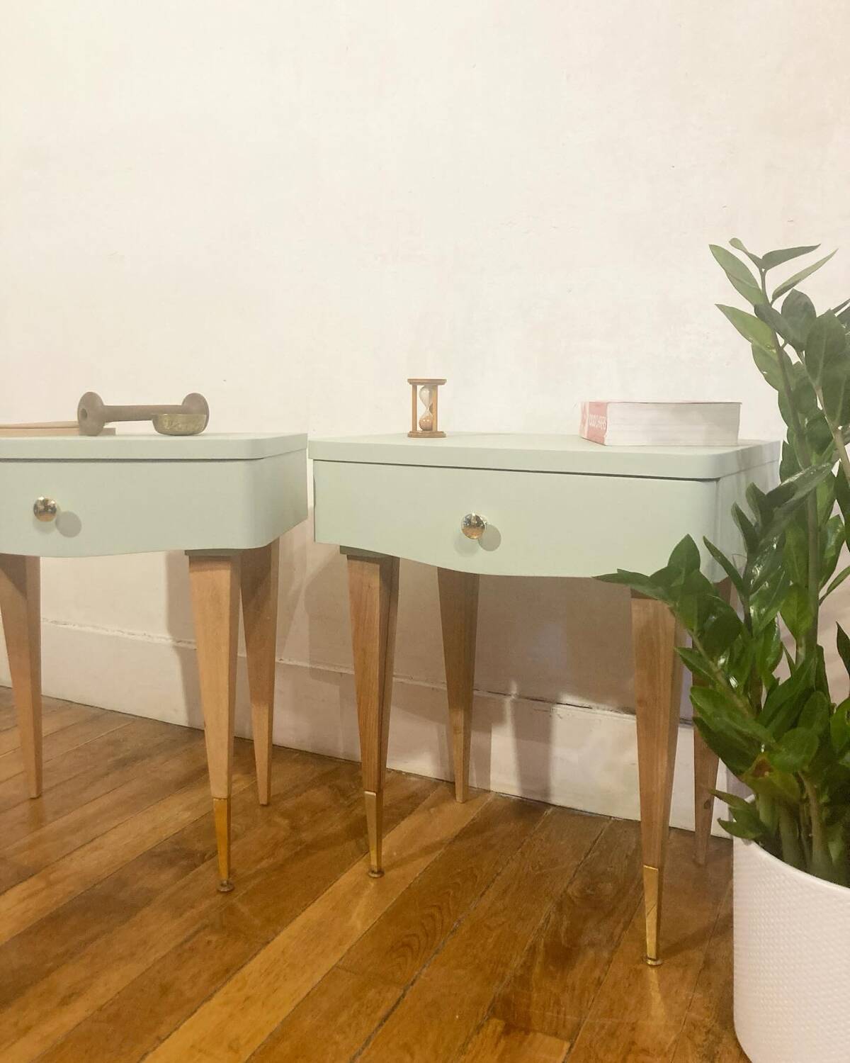 Pair of vintage bedside tables