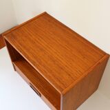 Wall-mounted bedside table with drawer, Scandinavian, 1960.