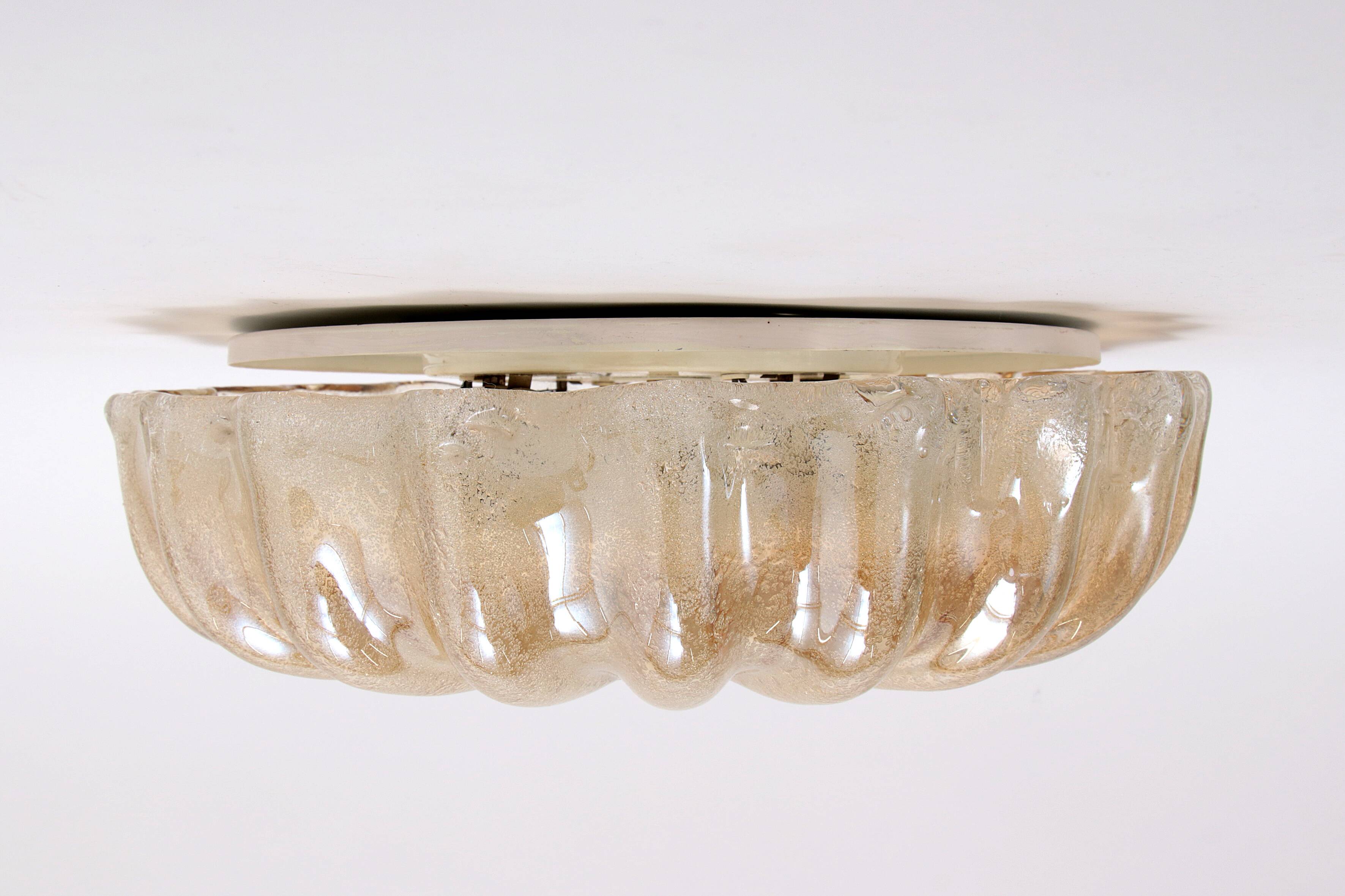 Italian Murano glass ceiling lamp by Barovier & Toso, 1960