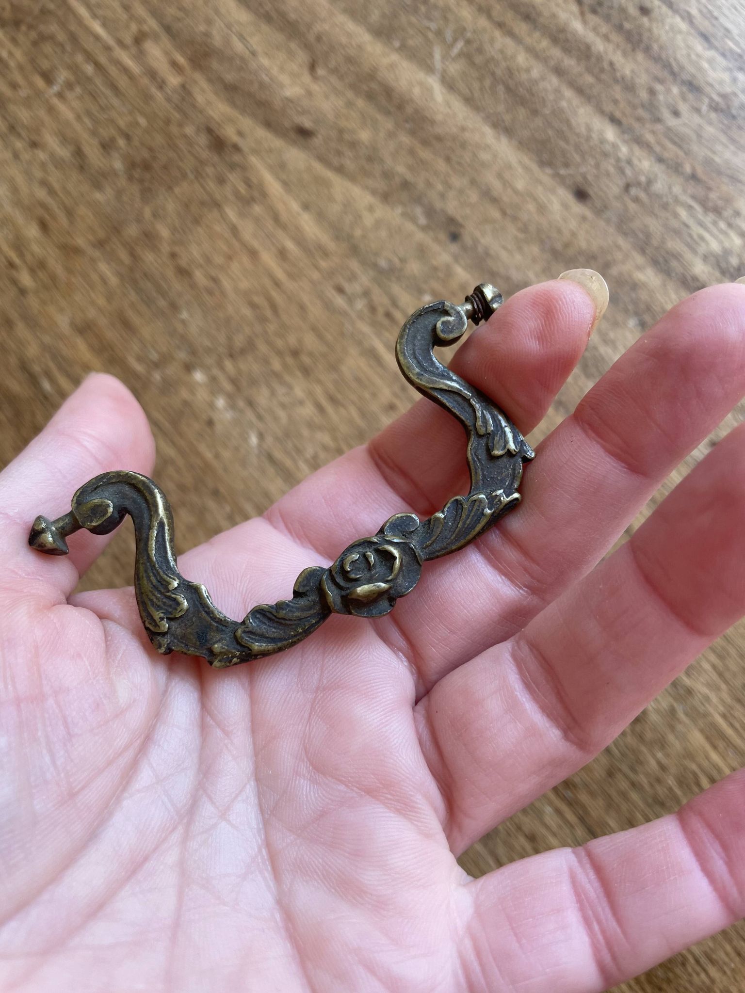 Small furniture handle, old vintage