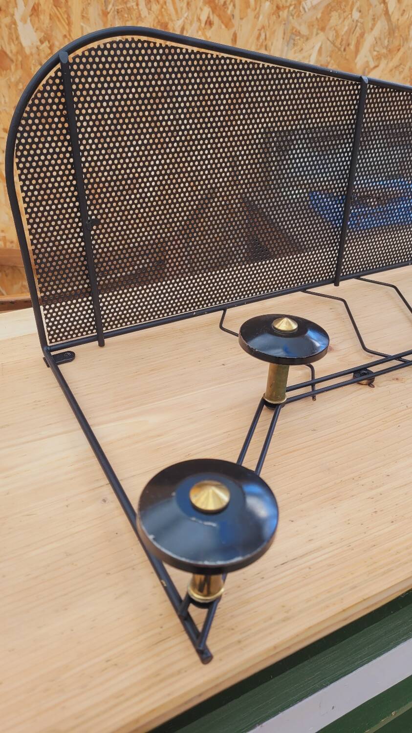 1950s wall-mounted coat rack