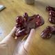 Red poodle ceramic knife holder