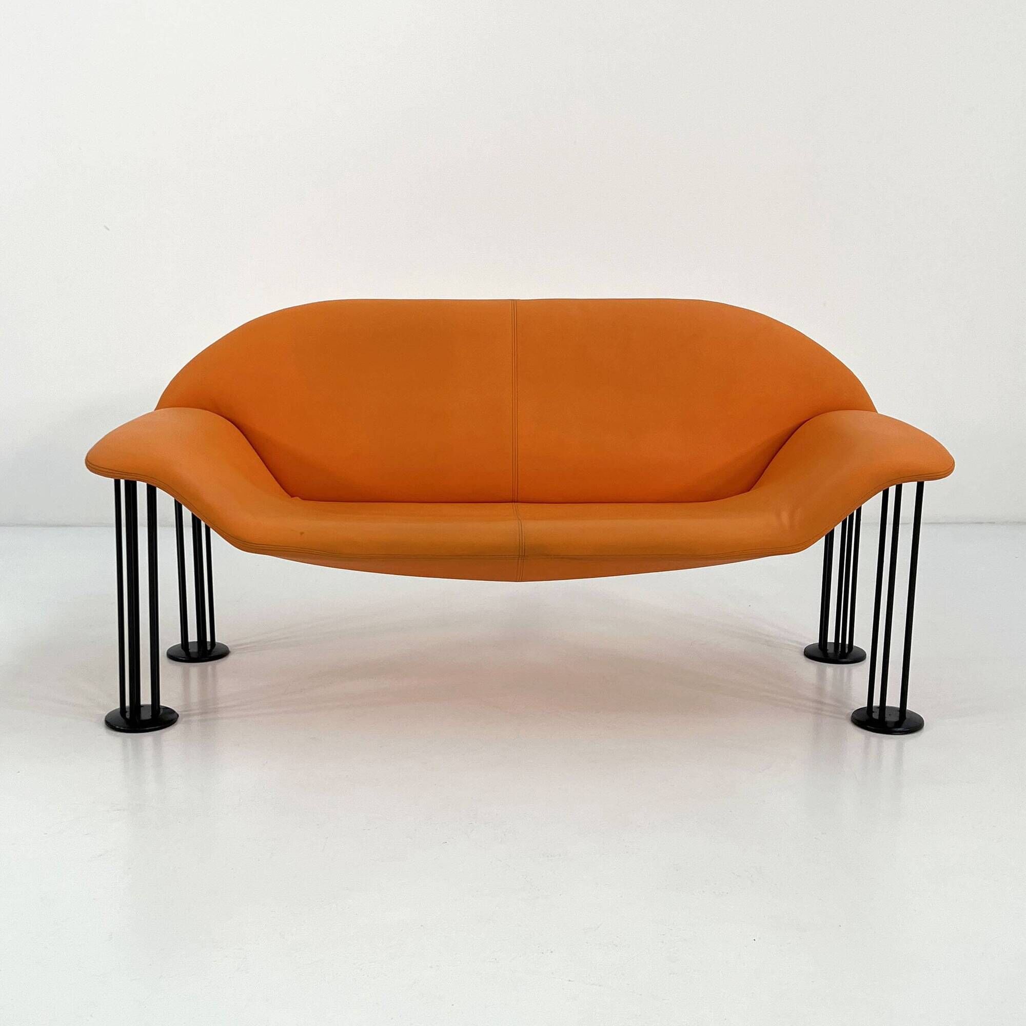 Postmodern 2-seater sofa by Burkhard Vogtherr for Hain & Tohme, 1980