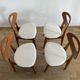 Lot 4 vintage chairs by Roger Landault for Sentou, France 1950