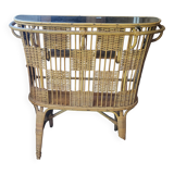 Rattan and wicker bar from the 50s and 60s