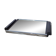 Art Deco mirror plateau in chrome metal and Macassar wood.