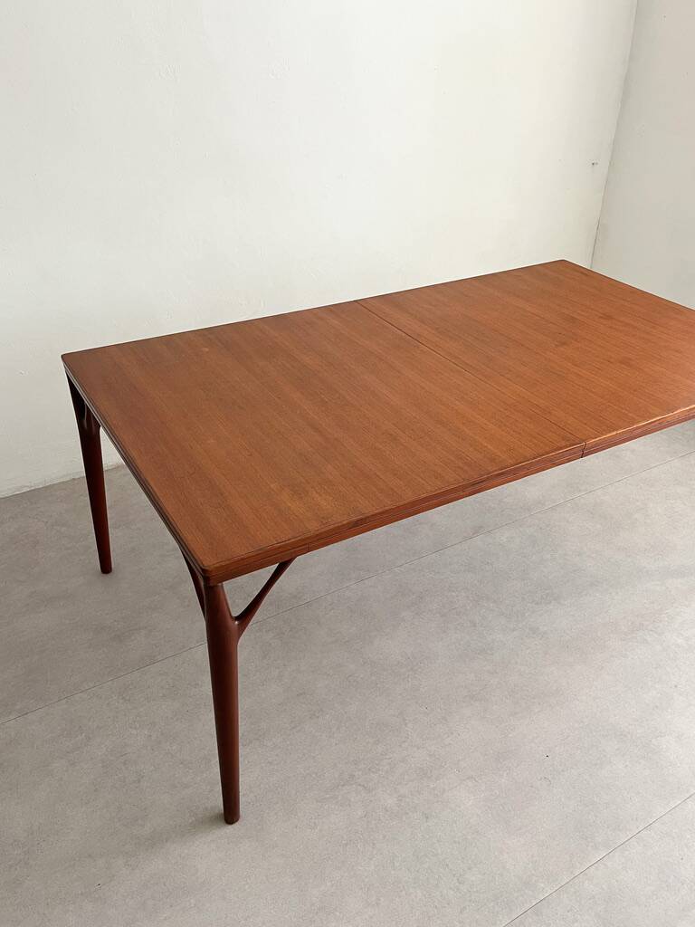Extendable Danish Teak Dining Table by Helge Vestergaard-Jensen, Søren Horn