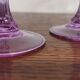 Set of 5 crystal purple stemmed glasses from the great brand Cristal d'Arques