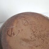 Vintage stoneware soliflore vase signed
