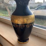 Blue Napoleon III Empire Vase of Sevres