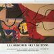 Le corbusier, presence (homme et taureau), 1987. original exhibition poster