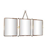 Triptych barber mirror