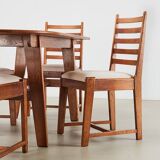 Rare Dining Set by Bas van Pelt for My Home Netherlands 1940s