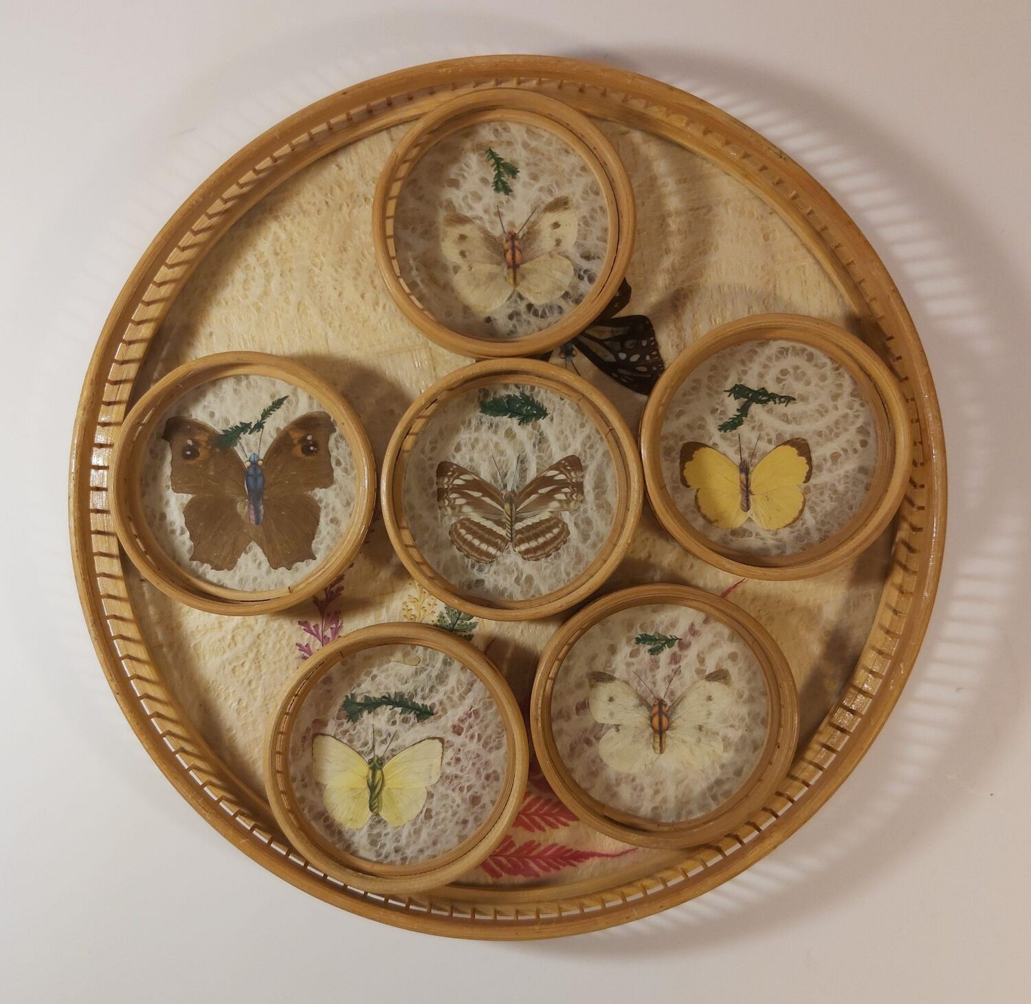 Top and coaster butterfly from the 70s