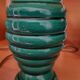 Vintage 50s bedside lamp in green ceramic