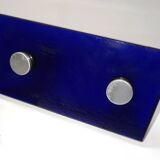 Vintage Door Handles • Solid Glass • Cobalt Blue • 1960