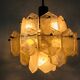 Kalmar Franken ice glass chandelier, 1960s