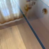 Glass coffee table