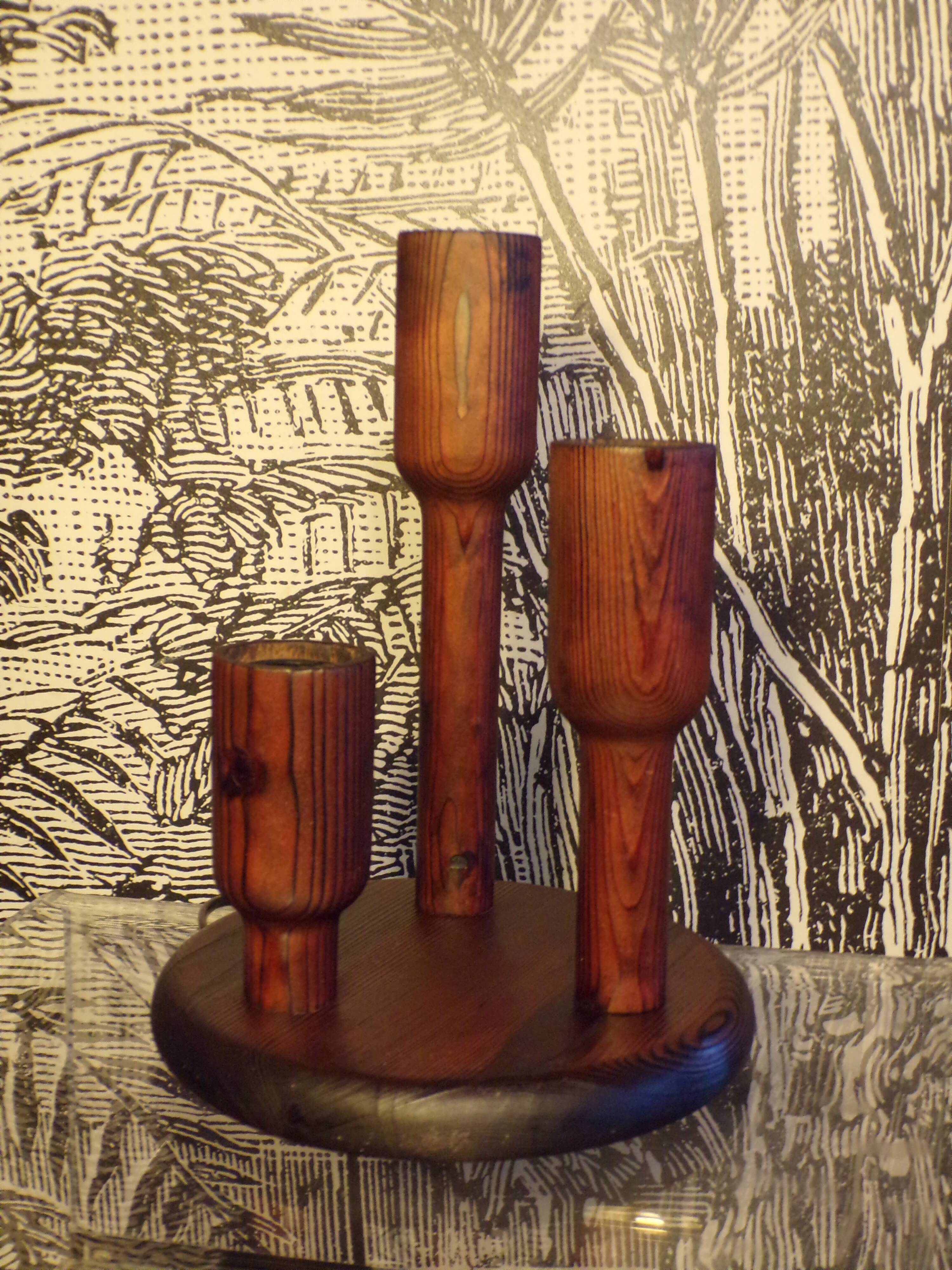 Temde Leuchten lamp in blackened pine