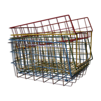 Set of 5 metal storage baskets
