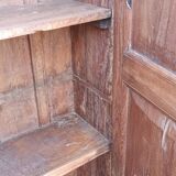 Old built-in wooden wardrobe