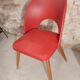 Red vintage leatherette barrel Chair
