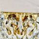 Venini wall lamp in crystal glass, Italy 1960
