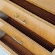 Petit Buffet / Commode style scandinave vintage en bois France 1970
