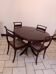 Table and chairs made of mahogany wood.
