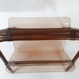 Vintage bamboo and Plexiglas 1970 magazine holders