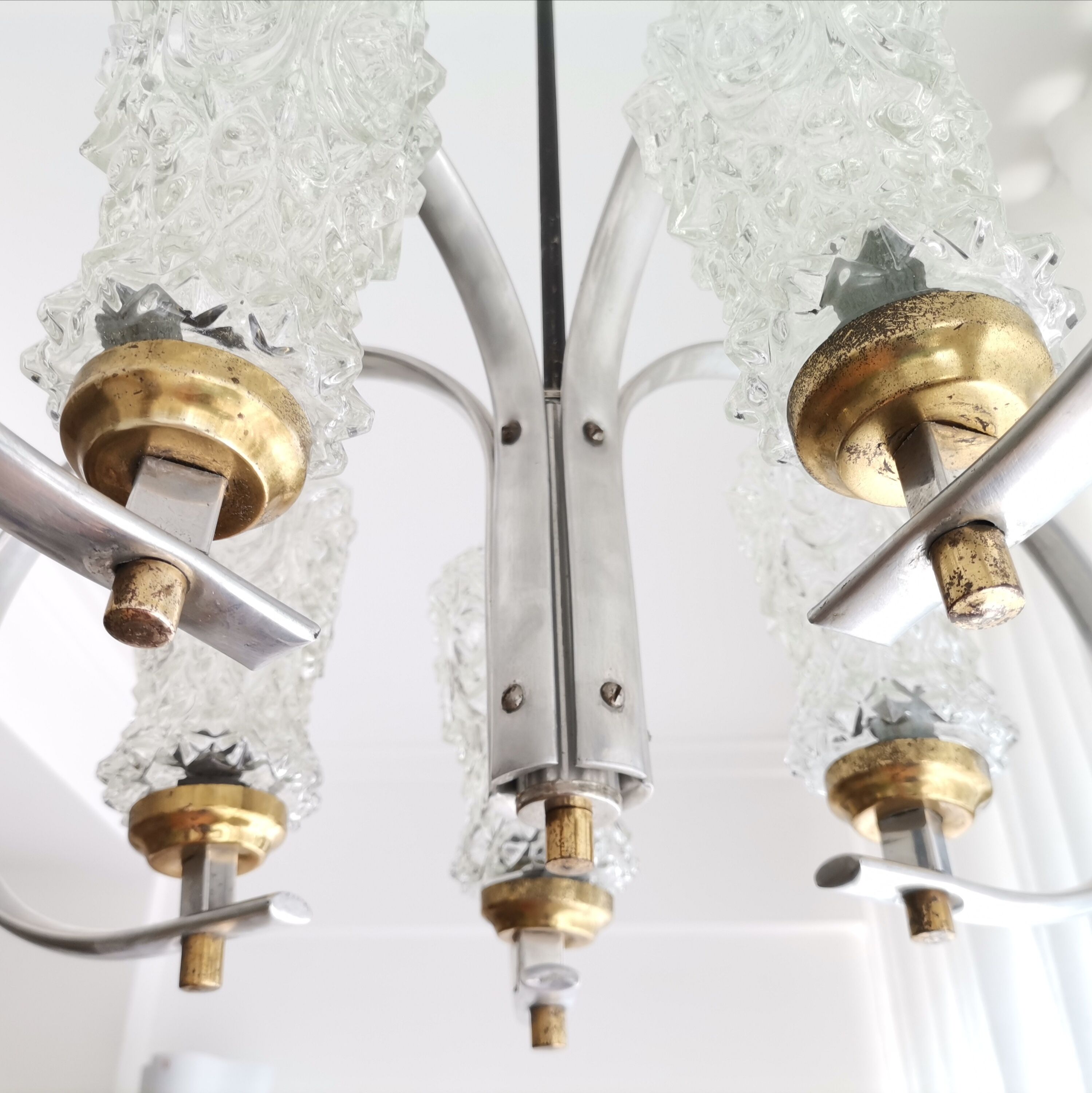 Vintage Space Age Sputnik chandelier ceiling lamp