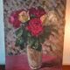 Tableau nature morte au bouquet de roses
