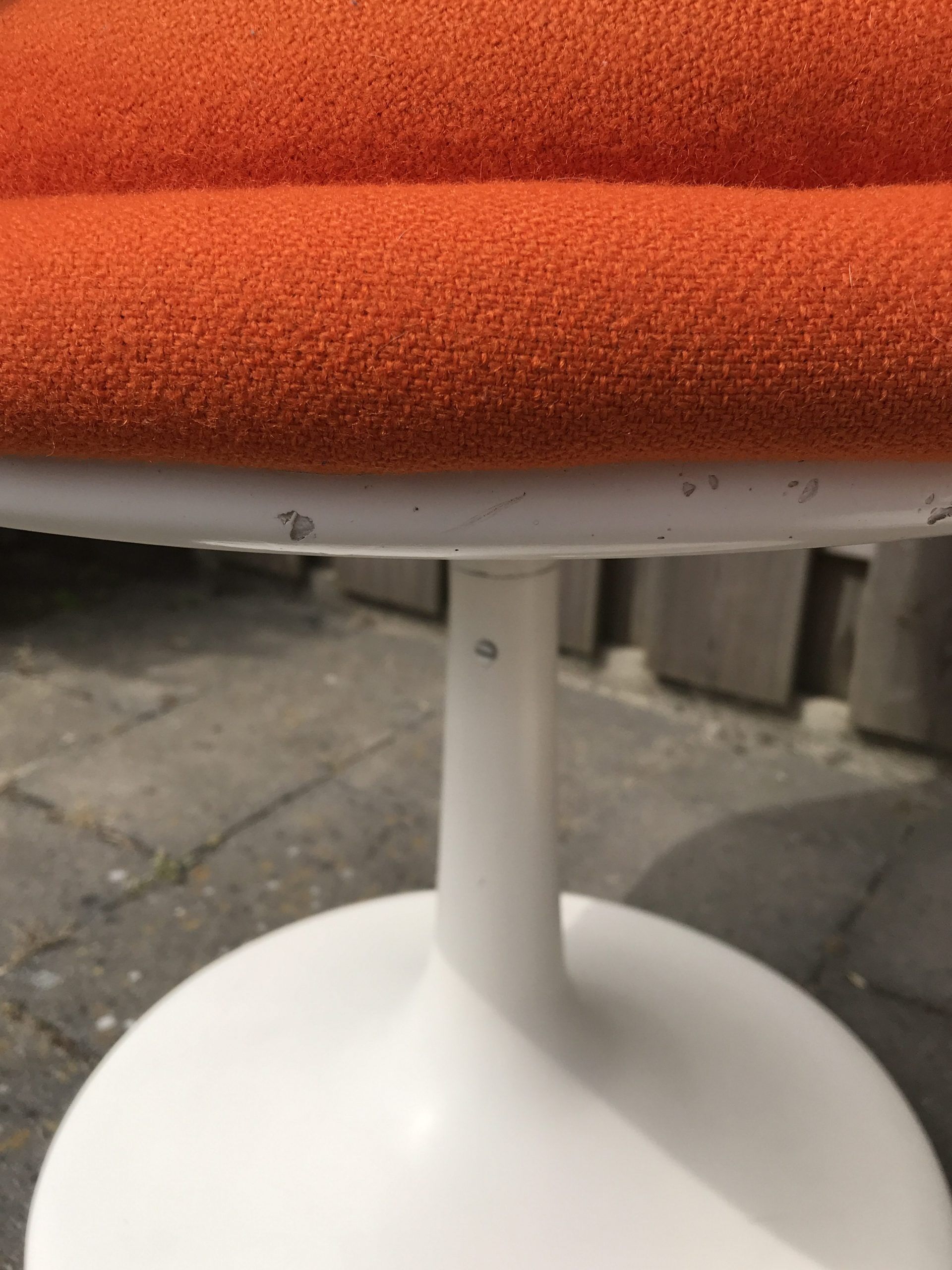 Fiberglass swivel dining chair by TopForm 1970s Netherlands, set of 4