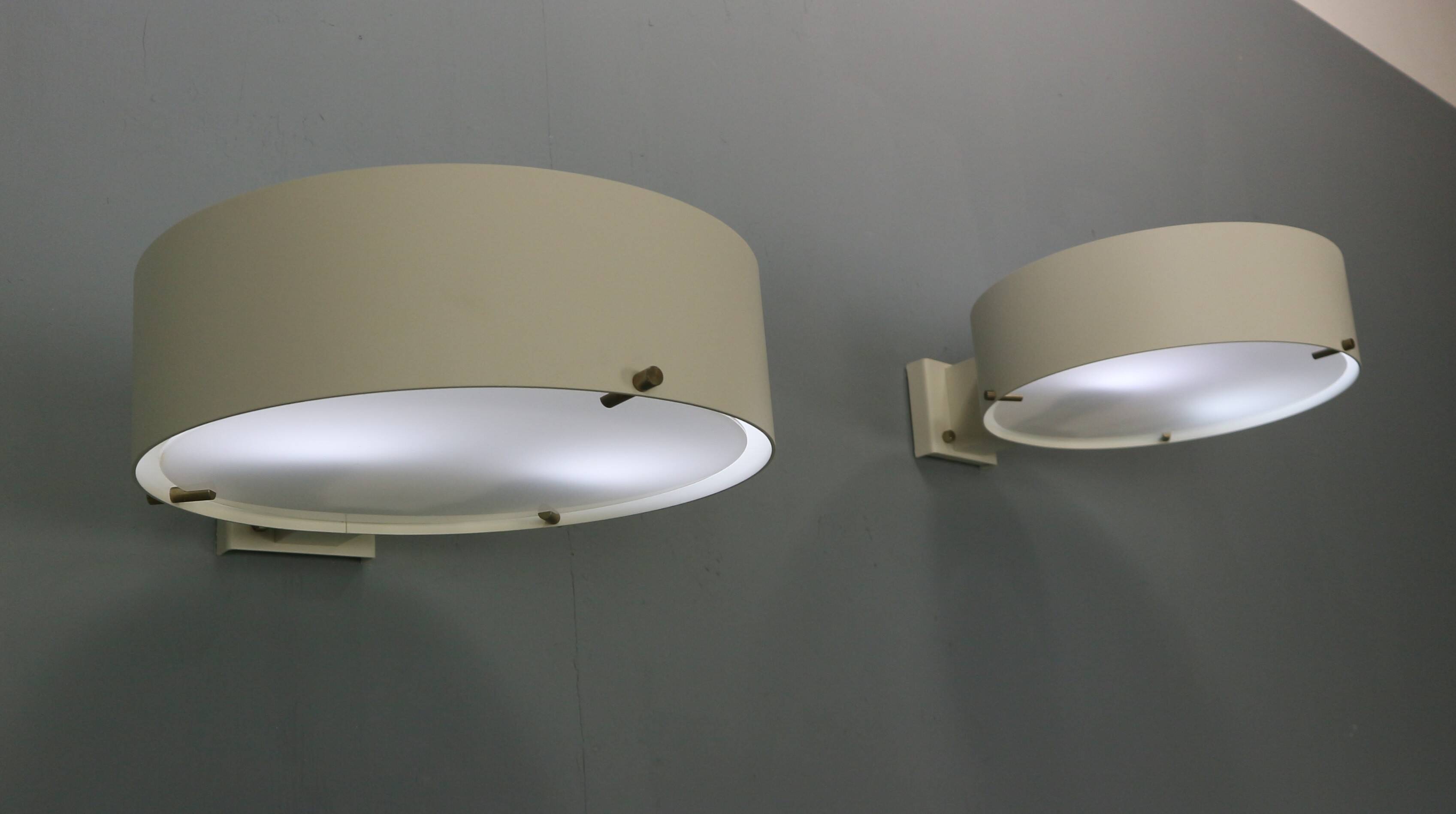 Set of two wall lamps, model 288w by Bruno Gatta for Stilnovo 1959