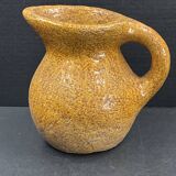 Céramique contemporaine pichet moderniste très lourd à identifier H 16,5 cm