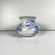 Chubby pitcher, old toilet jug KG Lunéville, blue flower pattern, late 19th to early 20th century.