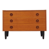 Teak chest of drawers, Danish design, 1970s, production: Denmark